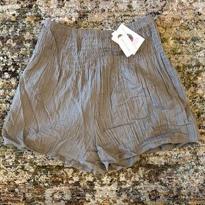 High Waist Gray Women's Shorts